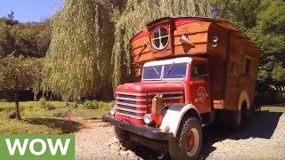 Old truck turned into incredibly unique guesthouse in Hungary