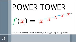 Algebra: POWER TOWER (Lambert W Function)