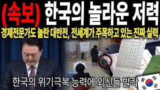 한국의 놀라운 저력  미국 경제 전문가도 놀란 대 반전, 전세계가 주목하고 있는 한국의 진짜 실력 이유