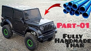 DIY Mini Thar Car from PVC Pipe | How to Make a Miniature Off-Road Vehicle | Part-01|Mr Innovation .