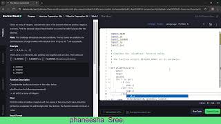 Solving Plus Minus on HackerRank | Python Coding Challenge | #coding #python #ytshorts #devlife