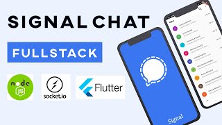 #1 FullStack Flutter Signal Chat App 💥 Nodejs & Socket.io #MongoDB