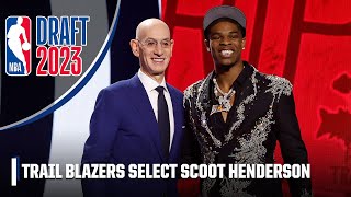 The Trail Blazers select Scoot Henderson with No. 3 overall pick | 2023 NBA Draft