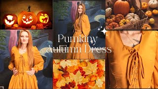 Making a Pumpkiny Autumn Dress | Vogue Pattern