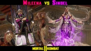 Mileena vs Sindel (Custom Intros) - Mortal Kombat 11