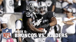 Charles Woodson Picks Off Peyton Manning for the 2nd Time! | Broncos vs. Raiders | NFL