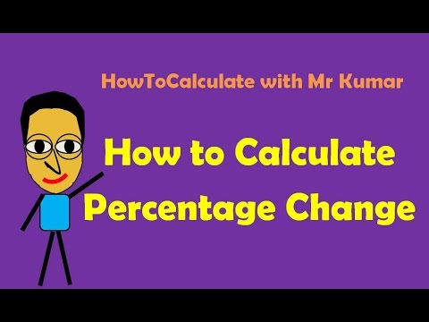 Calculate Percentage Change - YouTube