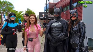 BẤT NGỜ GẶP CẢ GIA ĐÌNH BATMAN NGOÀI ĐƠI - NÄRCON COSPLAYFESTIVAL LINKÖPING