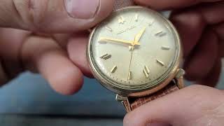 Interesting 1963 Mens BULOVA ACCUTRON Gold Filled Wrist Watch - Runs!