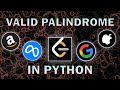 Valid Palindrome | Leetcode | Python | DSA