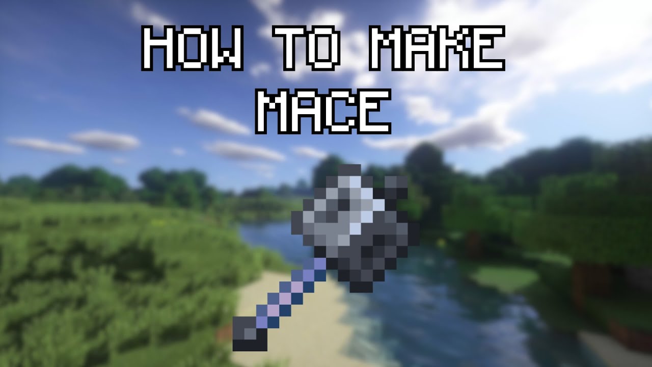 Minecraft How To Make Craft Mace Youtube