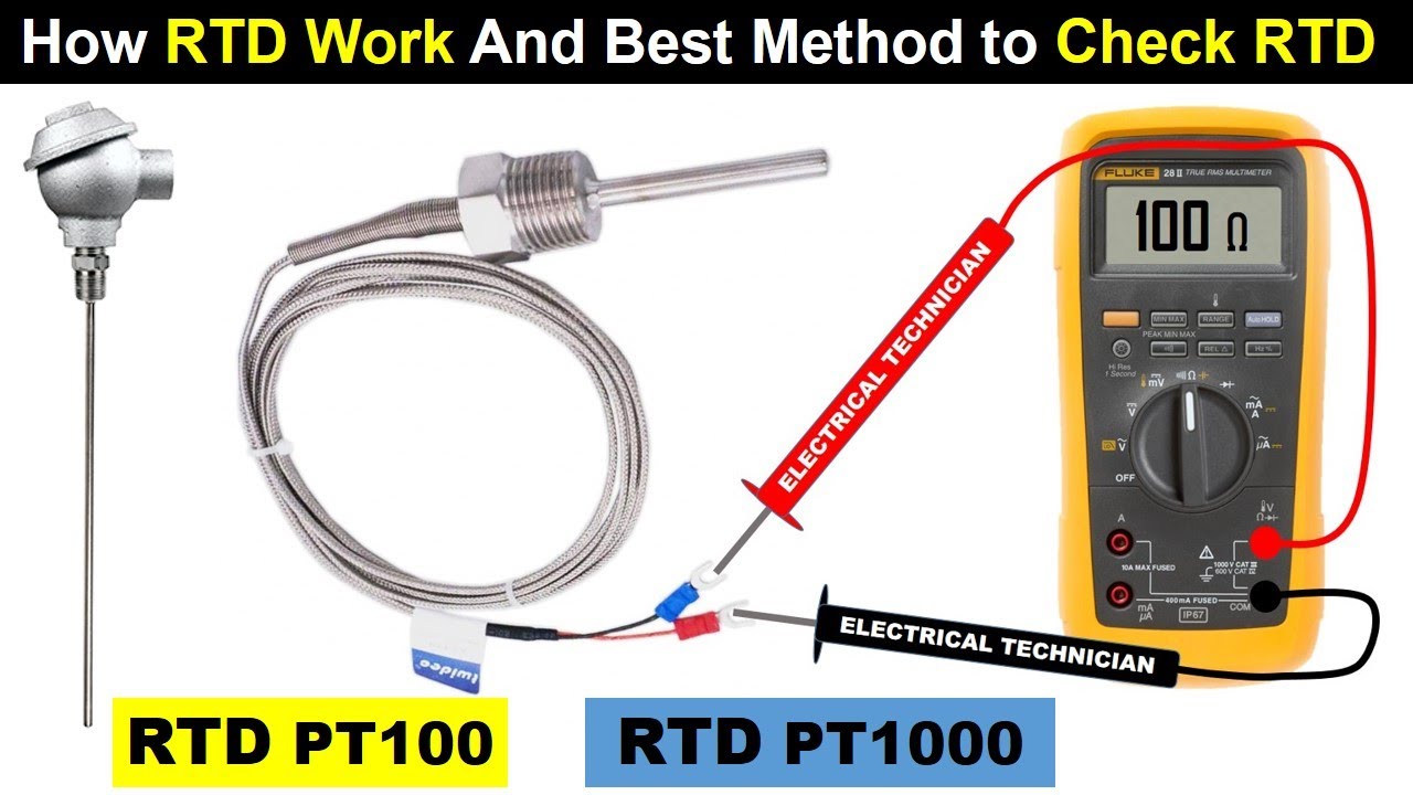 Working And Testing Of RTD Sensor | PT100 | Resistance Temperature ...