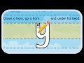 'y' letter formation