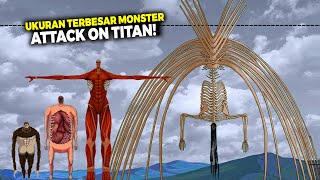 JAUH LEBIH BESAR DARI GODZILLA! Kenali Monster Mengerikan dan Paling Berbahaya di Attack on Titan
