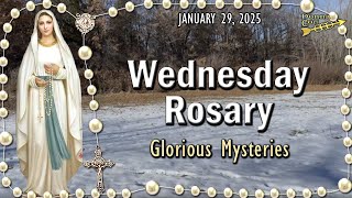 WEDNESDAY Rosary Today🌹Glorious Mysteries of the Rosary JANUARY 29, 2024 Winter Scene