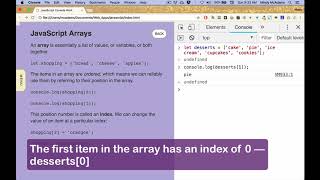 js17 JavaScript Arrays
