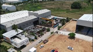 A bird's eye view of Proman's Manufacturing Facility at Bangalore, India.