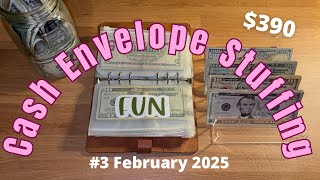 Cash Envelope Stuffing #3 February 2025 // Weekly Budget