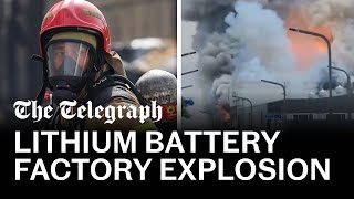 Explosion rips through lithium battery factory in South Korea