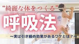 【３分で学ぶ背中痩せ】美しい背中＆姿勢を作るカギは呼吸にあり！トレーニング前に見て！