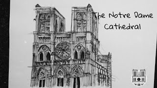 How to draw: The Notre Dame Cathedral Paris | Artsc