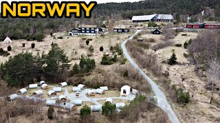 PREIKESTOLEN BASE CAMPING \u0026 REFSVATNET AERIAL VIEW | NORWAY SPRING