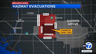 Chemical leak incident continues in Garden Grove amid evacuations