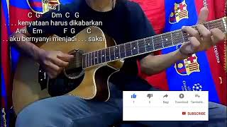 Iwan fals - Kesaksian ( Cover guitar + lirik + Chord + karaokean )