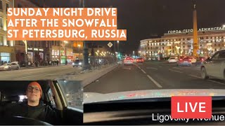 St Petersburg. Sunday Drive after SNOWFALL with Neil Macdonald. Music and Chat. LIVE