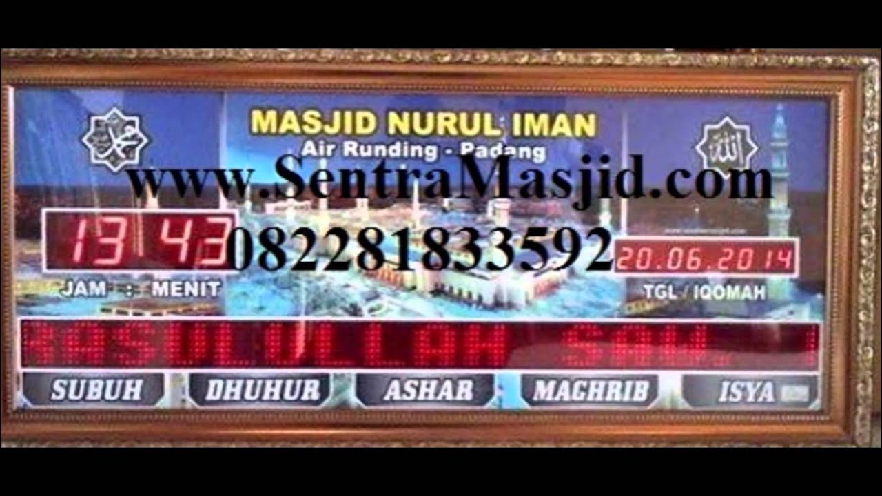 0853-2526-6462 -- Jadwal Sholat Digital Di Papua - YouTube