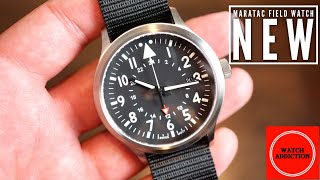 MARATAC Field Watch GMT Titanium Watch Review - Superb Quality under $300!