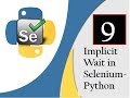 Selenium Python: Implicitly Wait in Selenium Webdriver with Python