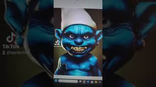 Creating scary cartoon characters with AI. #ai #scary #smurfs #creepy #cartoon #ohno