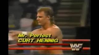 Mr Perfect vs Jobber Paul Bryant WWF Superstars 1989