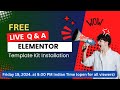 Live Tutorial - How To Install Elementor Template kit | Elementor Envato Template kits