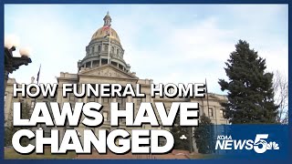 A look at how funeral home laws have changed, leading up to inspection at Davis Mortuary