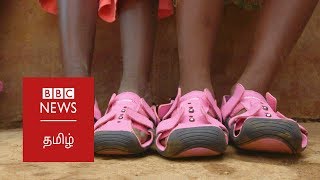 Growing feet? Try expandable shoes : BBC Tamil News