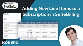 NetSuite Tutorial | Adding a new line item to a subscription in SuiteBilling