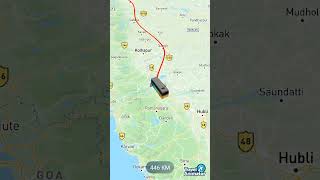 Mumbai - Pune - Maharashtra to Mysore - Karnataka| Travel map animation route