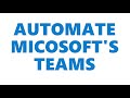 Microsoft Teams Automation Using the Selenium in Python With A GUI Made in PYQT5 With Source Code