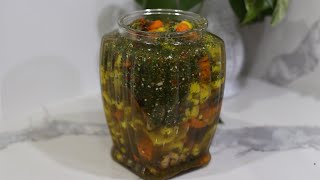 Afghan Mix pickles/Turshi Afghani/Turshi Recipe/ترشی وطنی/ترزتهیه ترشی آسان و خوشمزه