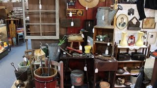 Tour The Garden \u0026 Outdoor Display at Vintage Touch Antique Booth