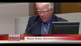 Hernando County Commission Testimonial