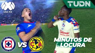 ¡MINUTOS DE LOCURA! Antuna y Quiñones anotan | Cruz Azul vs América | CL2024 Liga Mx Final IDA| TUDN