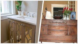 75 Limestone Floor Powder Room With Beige Walls Design Ideas You'll Love 🔴