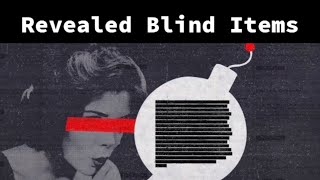 Revealed Blind Items : December 1