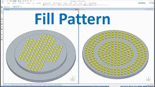 Solid Edge Tutorials #22 | How to use Fill Pattern Command