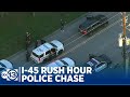 RAW VIDEO: Downtown Houston Police Chase