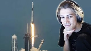 xQc Reacts to NASA and SpaceX launch historic Falcon 9 flight with U.S. crew! | xQcOW