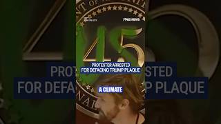 Climate protester arrested after defacing presidential plaque at Trump Tower #trump #news #foxnews